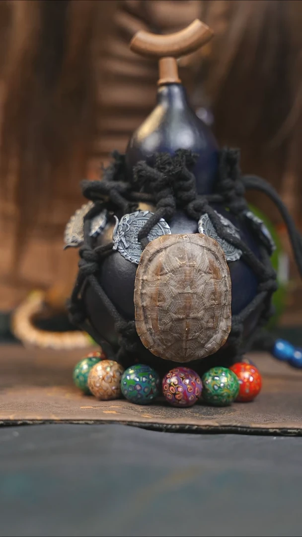 【闪购商品】WL181大漆酒葫芦不包手串及旋转底座