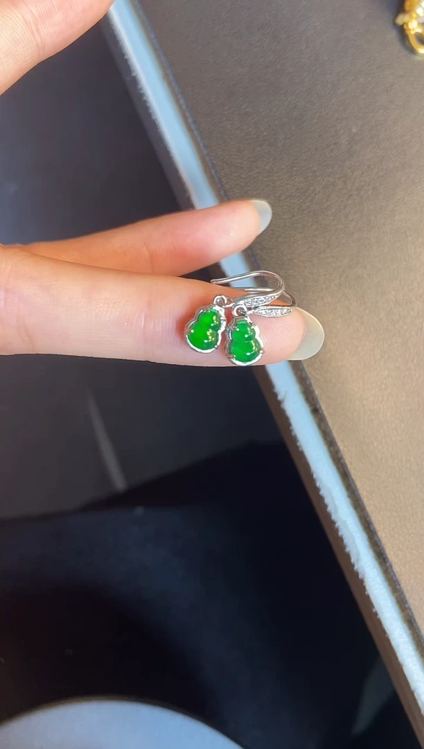 吊坠(不含链)银S925镶嵌翡翠1