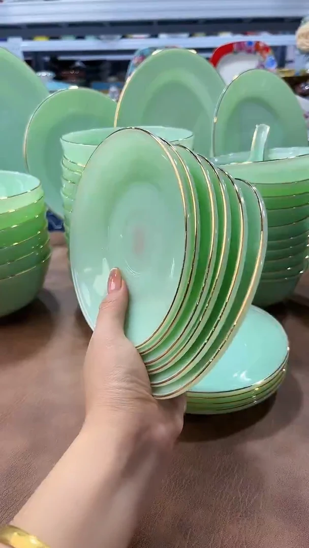 玉瓷6英寸骨碟6只餐具
