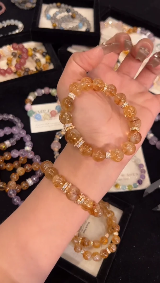 【闪购商品】水晶手链合金黄塔晶手链x1259