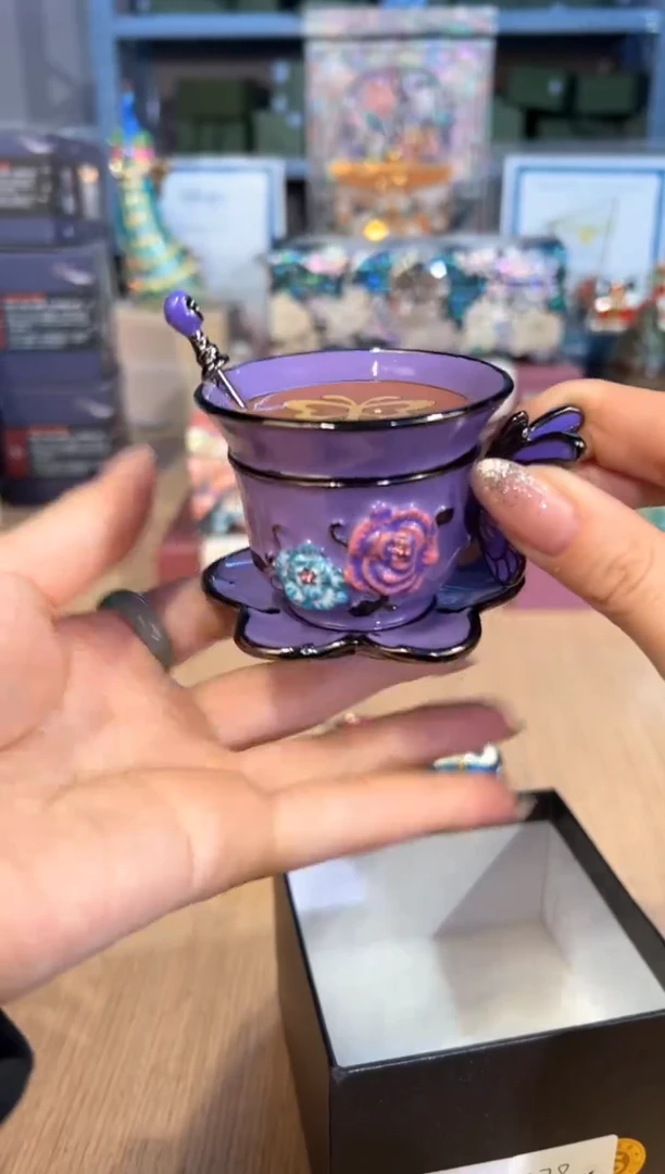 【闪购商品】杯266紫色大号咖啡杯