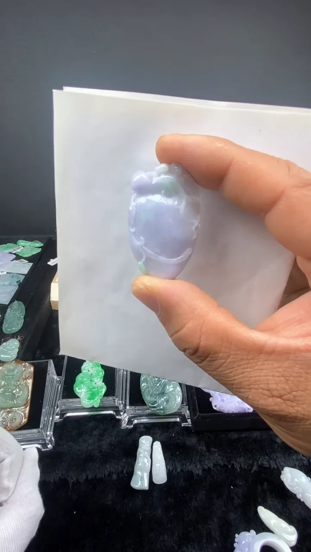 吊坠(不含链)未镶嵌翡翠天然缅甸翡翠A货