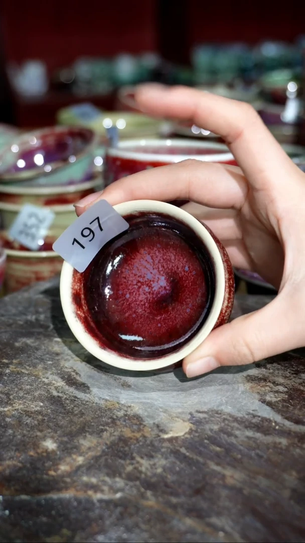 摆件精品窑变钧瓷茶器