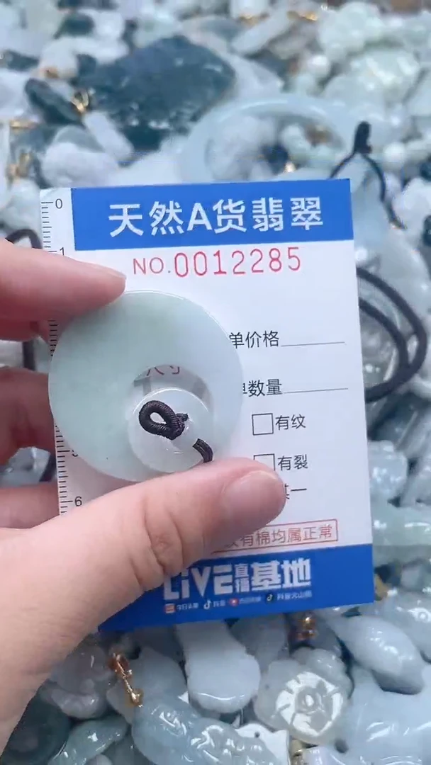 翡翠未镶嵌吊坠(不含链)1