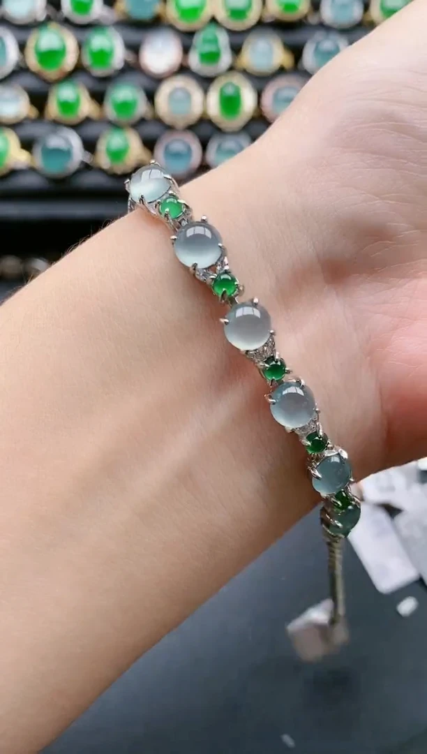 【闪购商品】翡翠戒指银S925镶嵌1111111