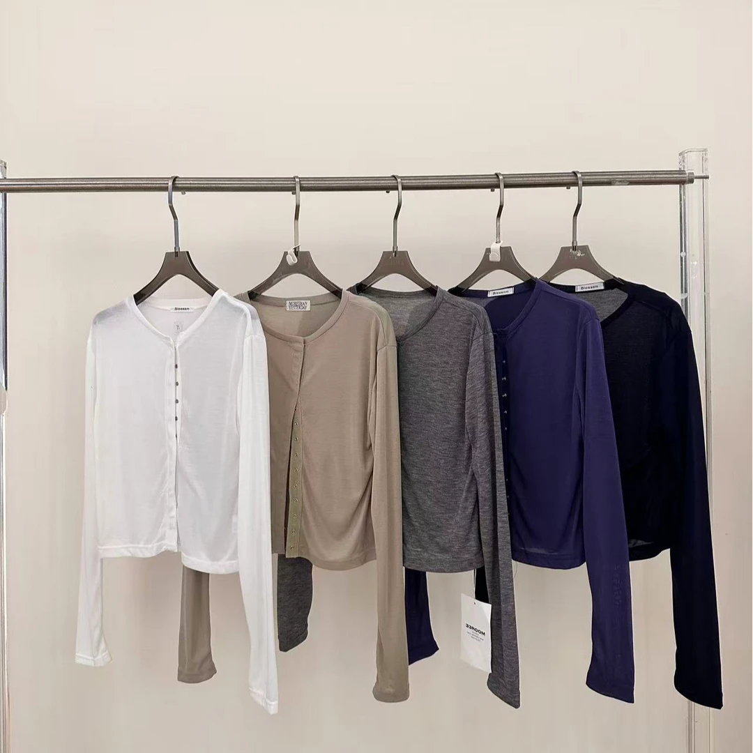 002·T# 防晒服 泡菜国ins风穿搭博主防晒衣开衫•