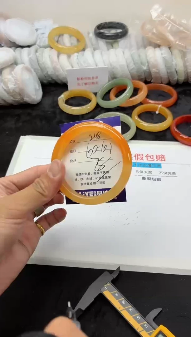 未镶嵌手镯石英质玉248