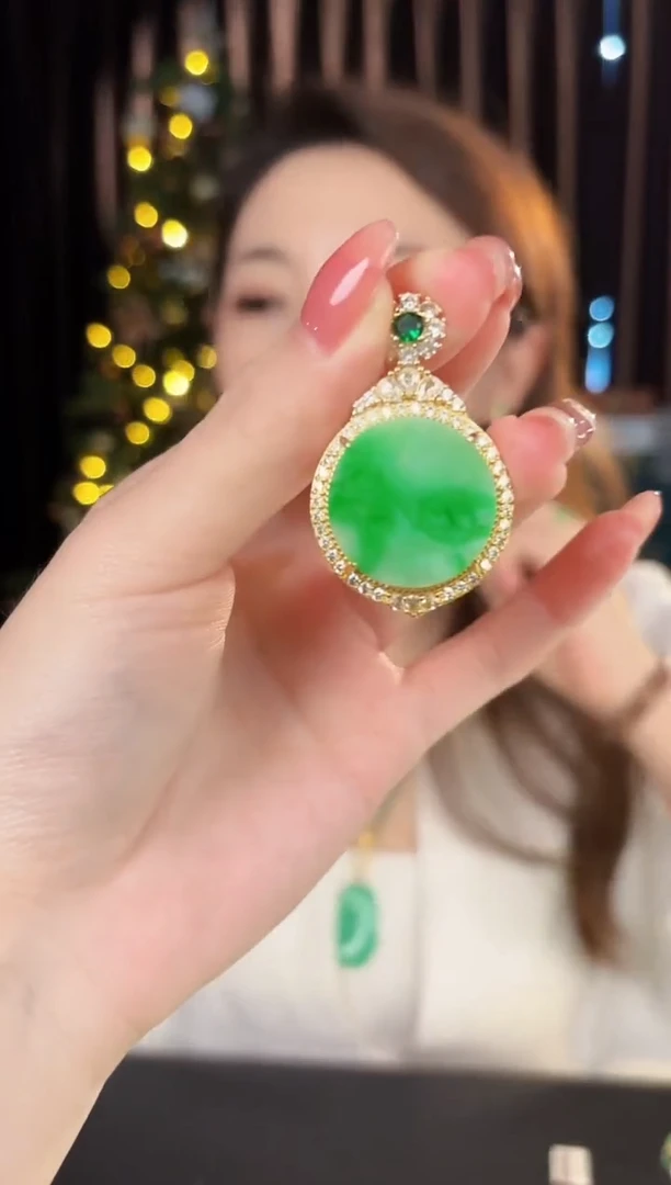 【闪购商品】翡翠颈饰未镶嵌缅料A货/支持复检/一件