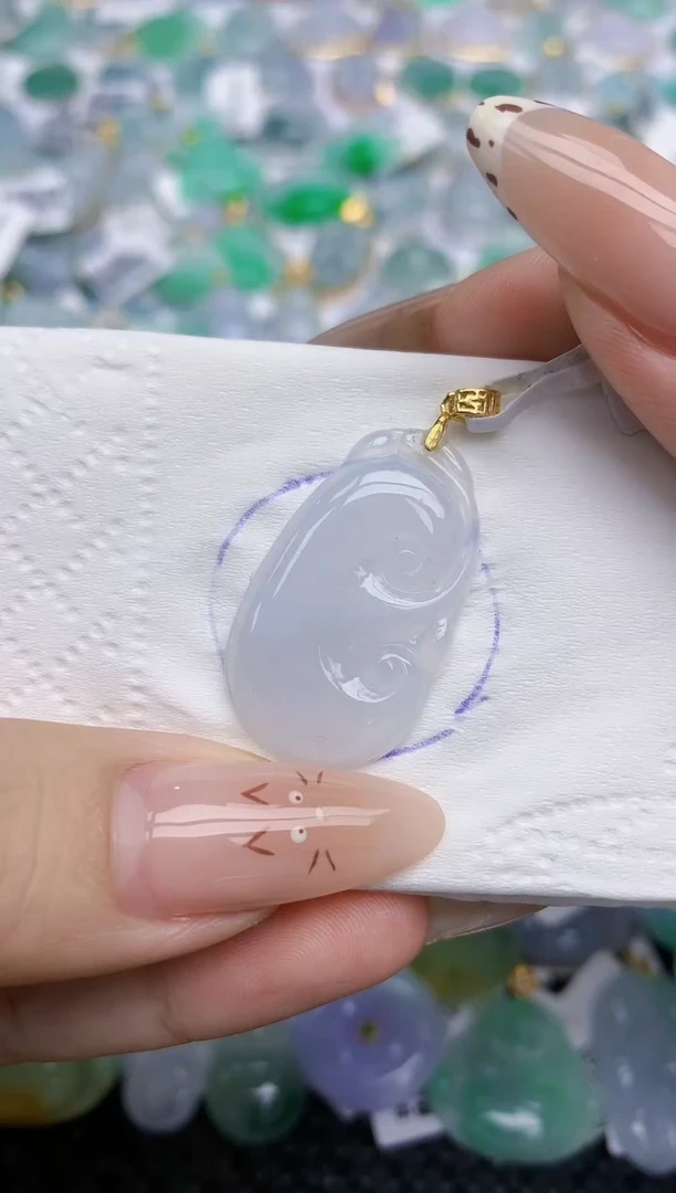 翡翠银S925镶嵌颈饰   天然翡翠A货