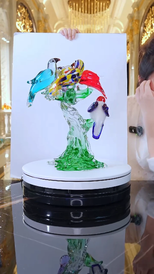 琉璃AJ1012776喜鹊艺术摆件