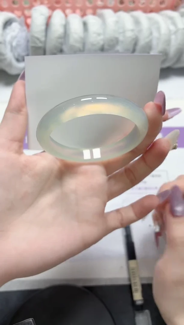 石英质玉手镯未镶嵌55-52.4蓝晴