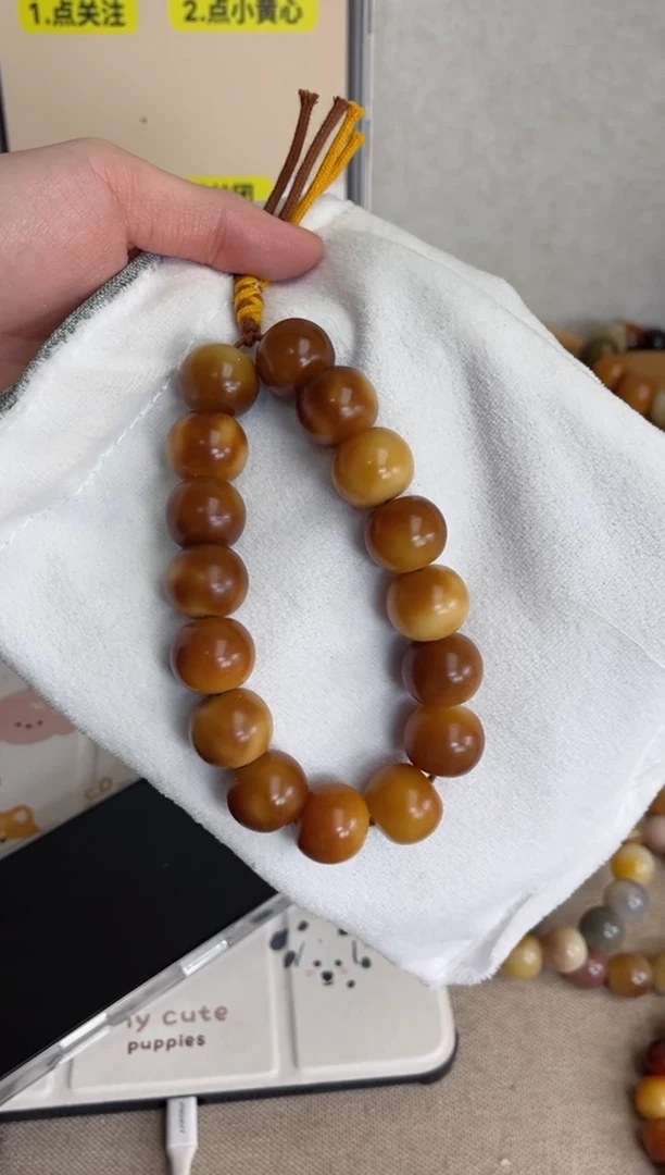 菩提根/象牙果手串干磨青芒苹果16*18mm手持T18