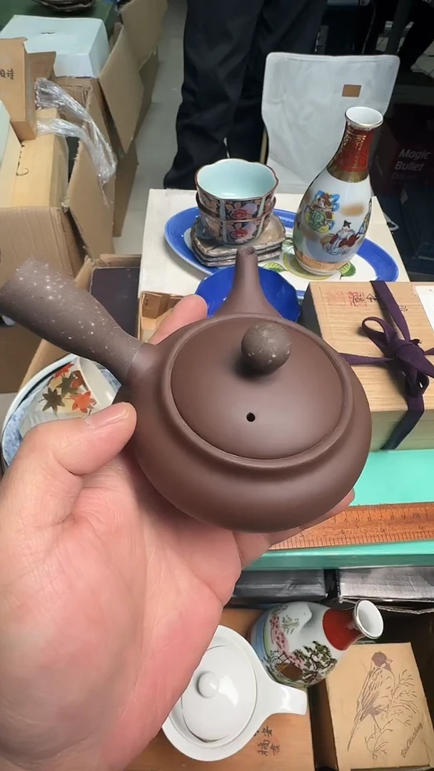 瓷片紫砂壶一把瓷器瓷器瓷器