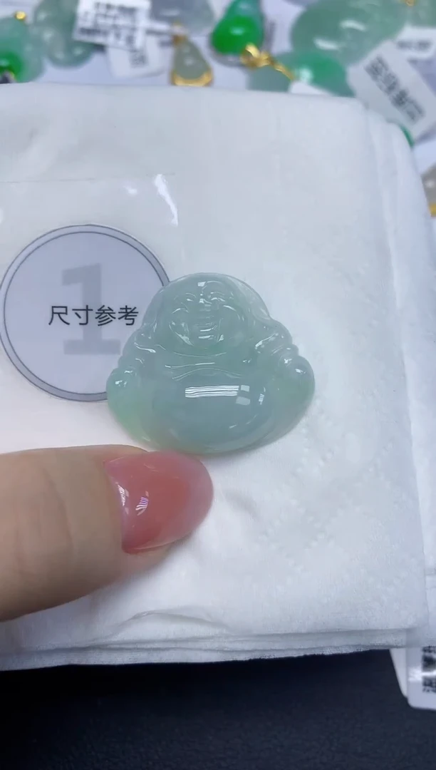 颈饰未镶嵌翡翠天然缅甸翡翠A货百元以上9元证书费自理