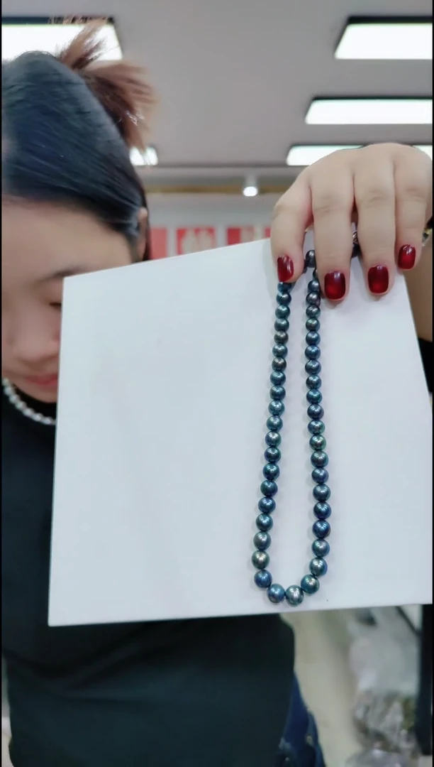 【闪购商品】贝壳其他20122孔雀绿色项链