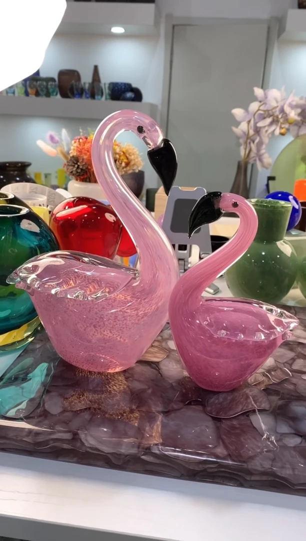 【闪购商品】琉璃慕忆家花瓶一对