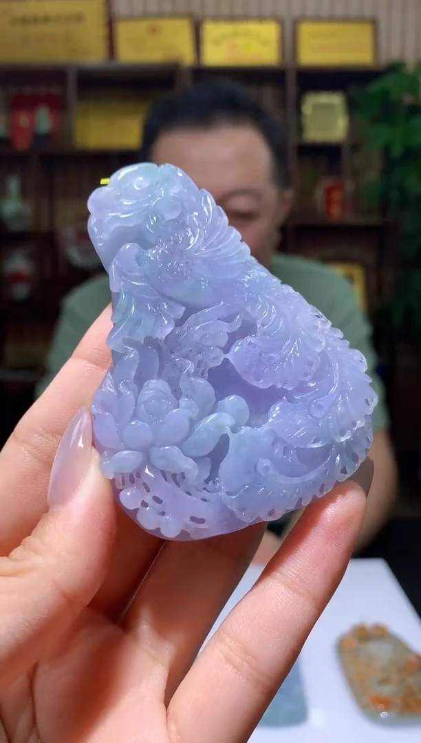 定制翡翠未镶嵌1071hm-毛货挂件30