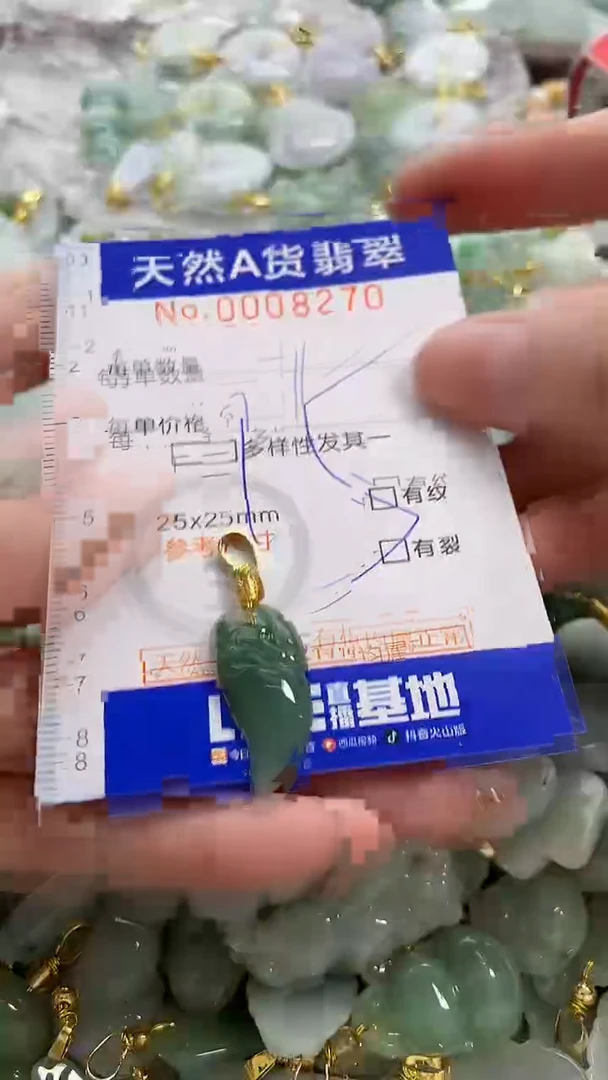 颈饰未镶嵌翡翠纯天然a货翡翠