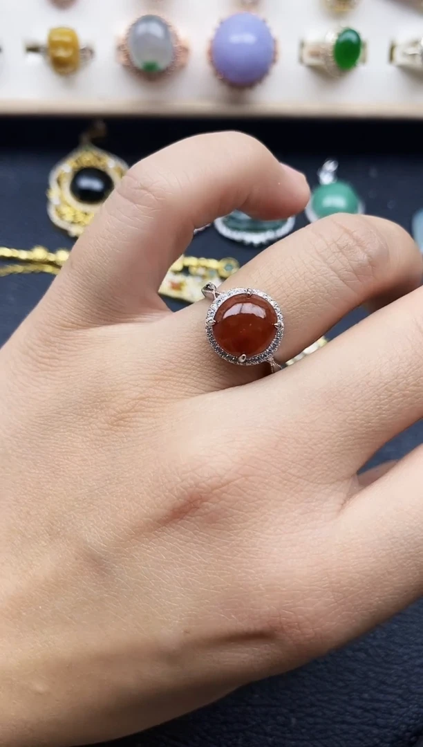 【闪购商品】翡翠戒指银S925镶嵌11111