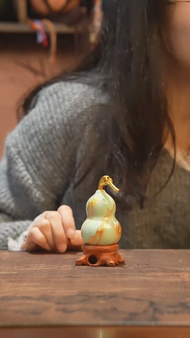 【闪购商品】104号-大漆飘漆小葫芦脖挂