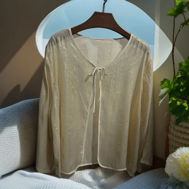 桑蚕丝 开衫 防晒外披 短款外套