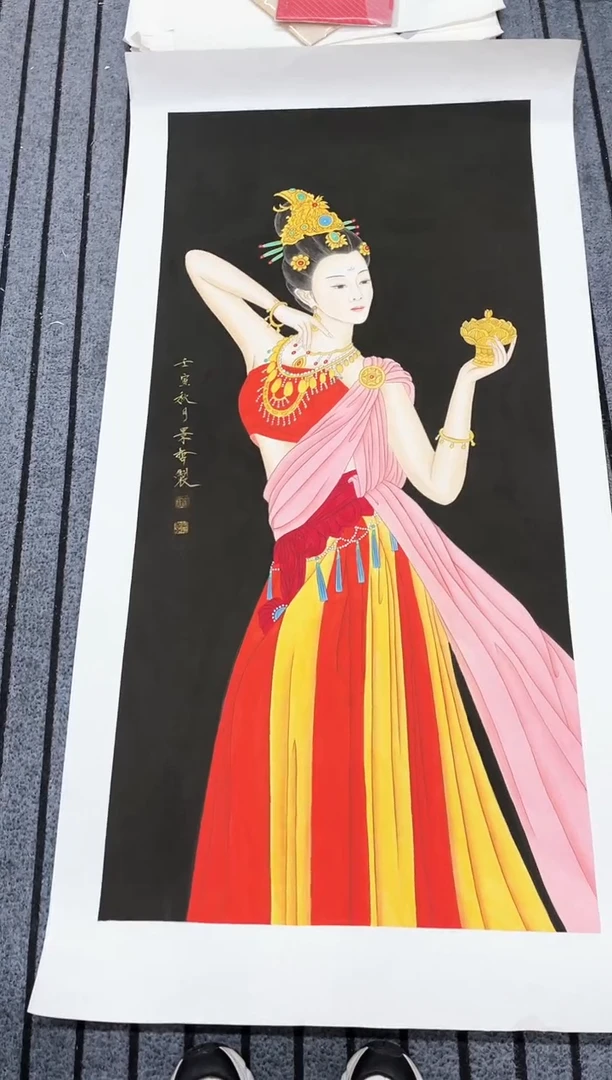 精品国画人物作品