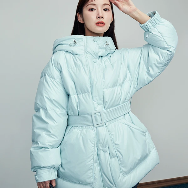 【陈大可专属】温暖云朵泡芙羽绒服连帽鹅绒双色显瘦-MAFD04OHC018