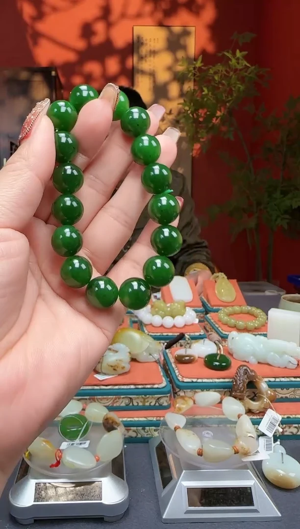 【闪购商品】和田玉手串未镶嵌手串卡13