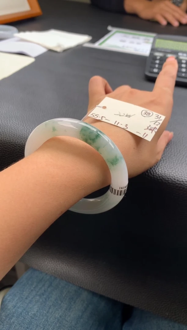 未镶嵌手镯翡翠翡翠手镯#38 圈口55