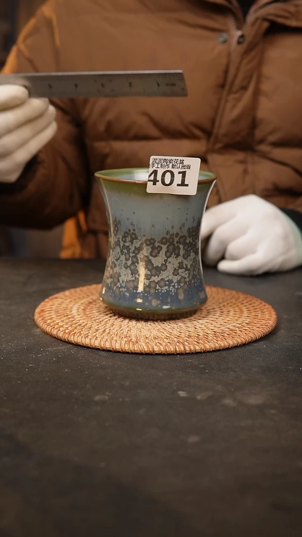 【闪购商品】瓷片401泥泥手工花盆