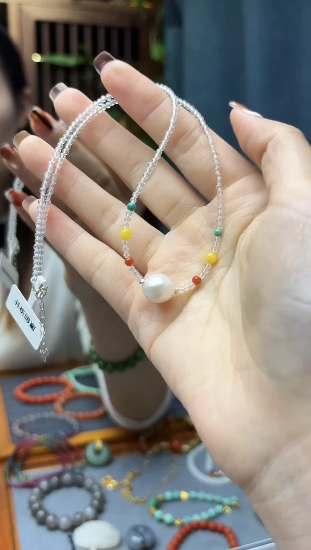 颈饰未镶嵌淡水珍珠珍珠项链ZD