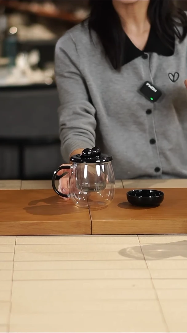 御花园 · 猫小黑茶水分离杯