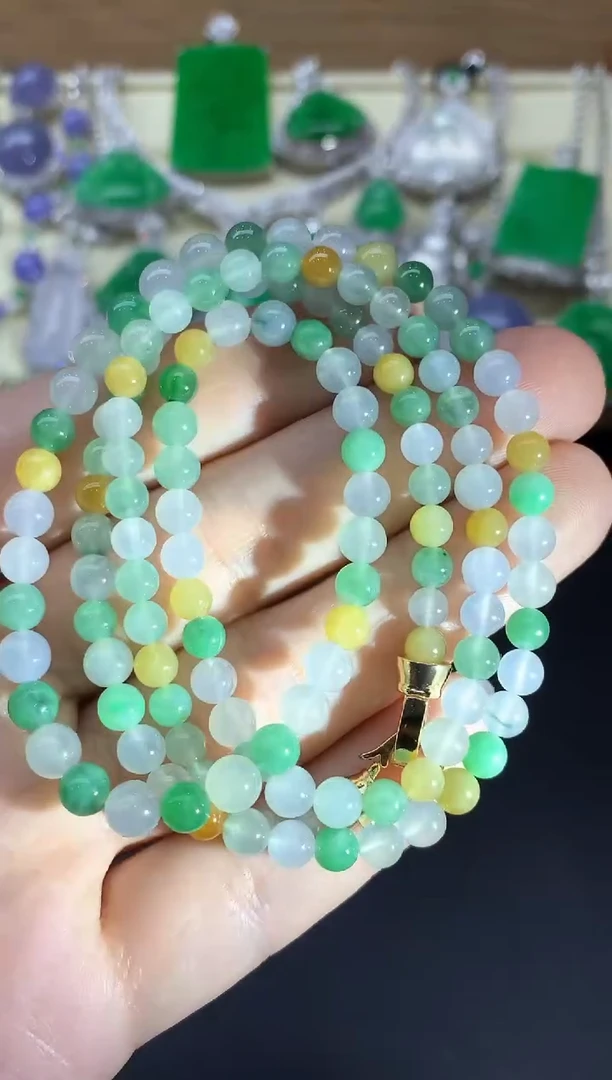 颈饰未镶嵌翡翠385-中国好珍宝