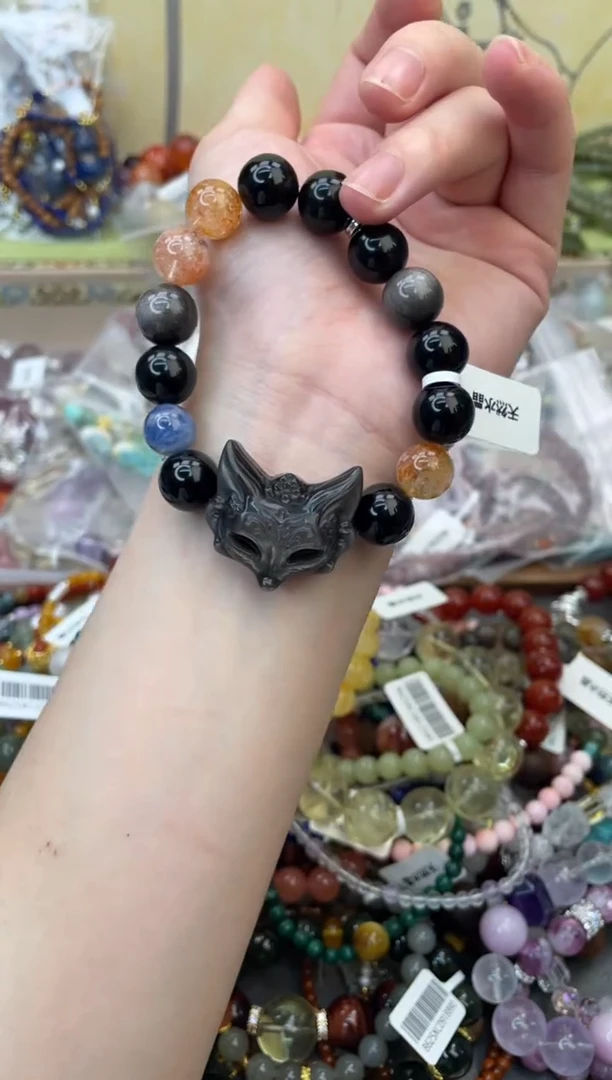 未镶嵌黑曜岩手饰190