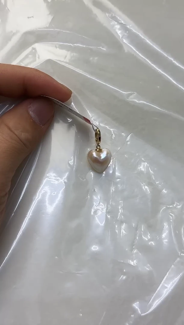 银S925镶嵌AQ拼合珍珠（马贝珠）马贝吊坠@@AQ524