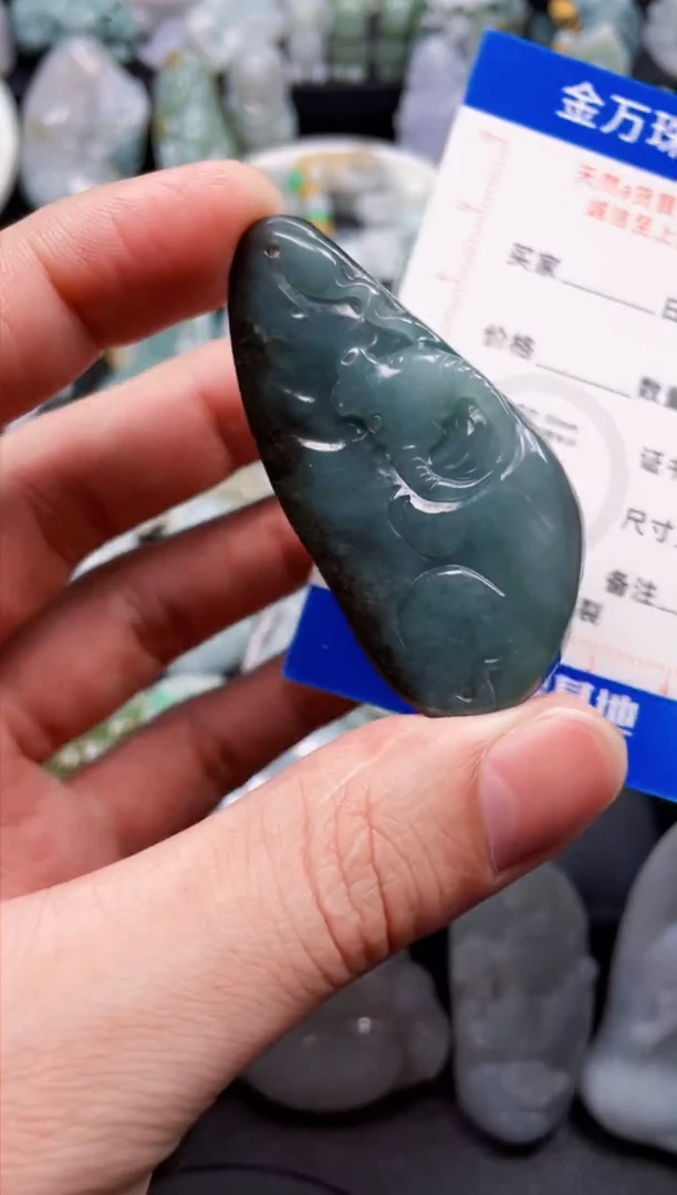 翡翠未镶嵌颈饰天然翡翠a货