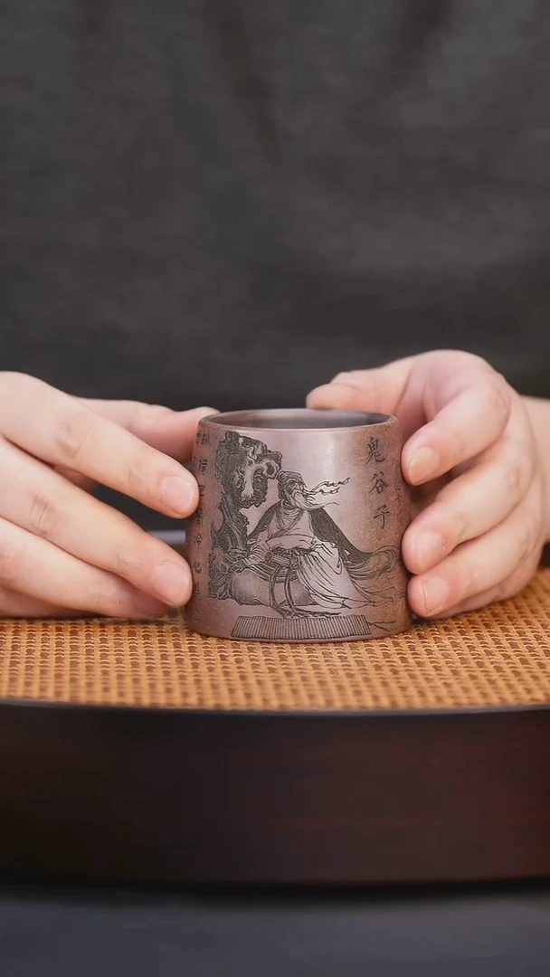 宜兴全收工紫砂杯