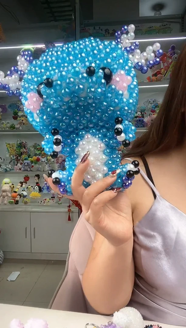 玻璃0130卡12马贝彩冰龙材料包1套蓝色