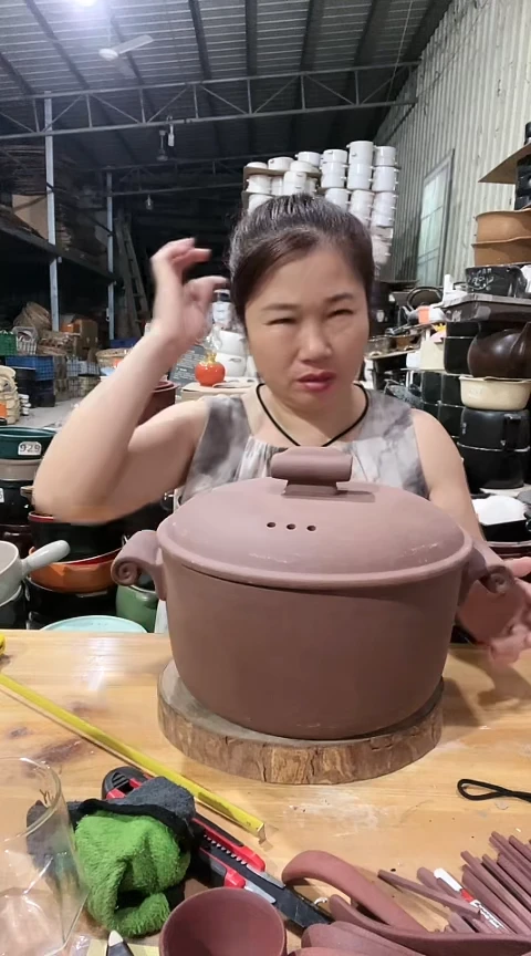 瑕疵4.5弯耳原陶锅