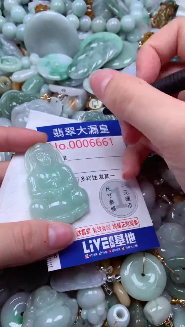 翡翠未镶嵌吊坠(不含链)6661