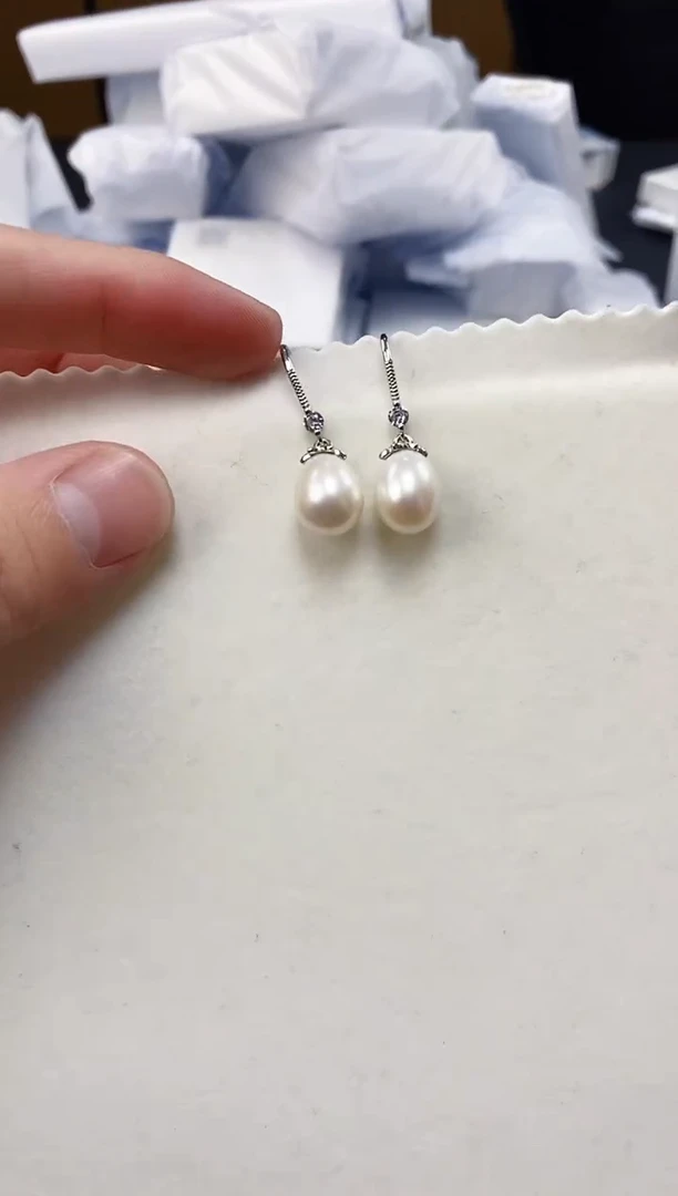 未镶嵌耳饰淡水珍珠ED1048