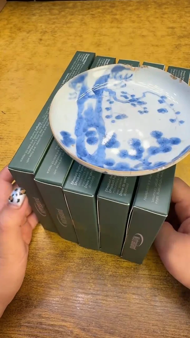 瓷器瓷器瑕疵破破36五件艾碗
