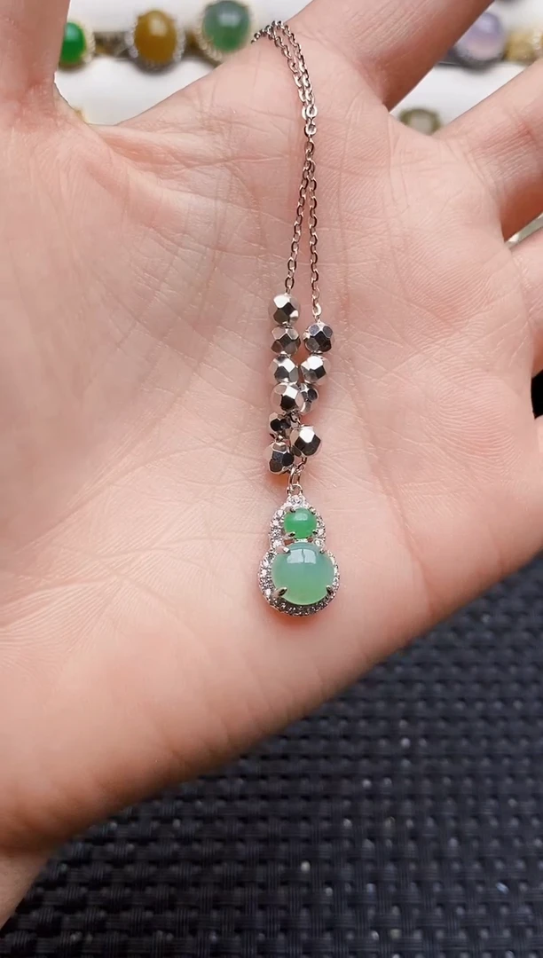 银S925镶嵌戒指翡翠4391