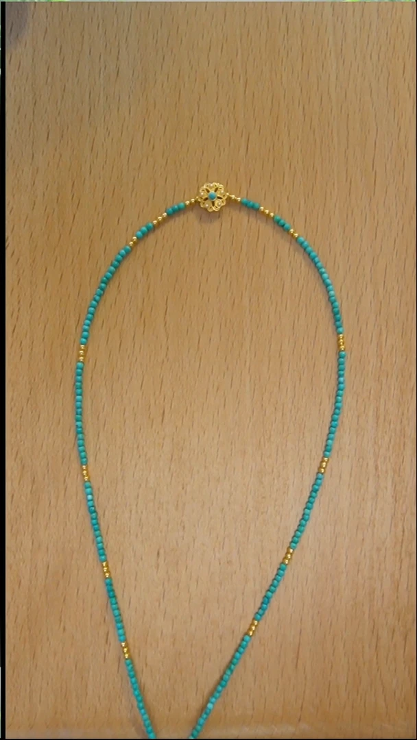 银S925镶嵌绿松石项链发货一件