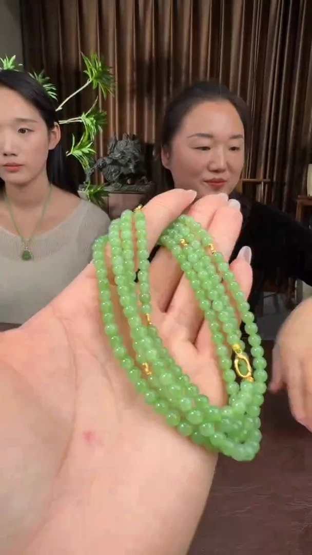 颈饰18K金镶嵌和田玉46赵姐10.5多样性拍一发一