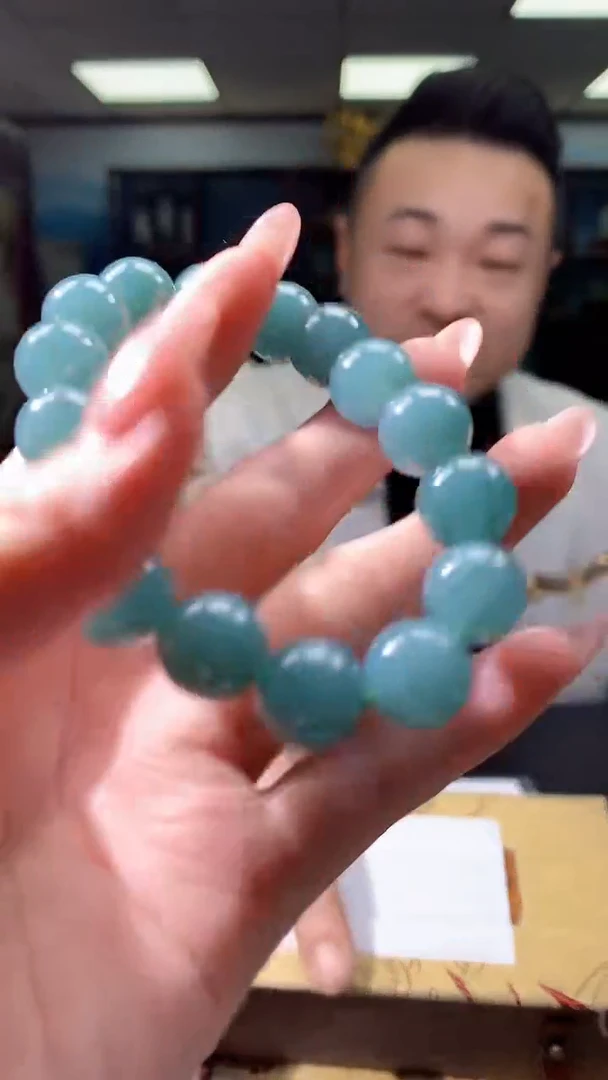 【闪购商品】定制翡翠未镶嵌8048jj-毛货手串137
