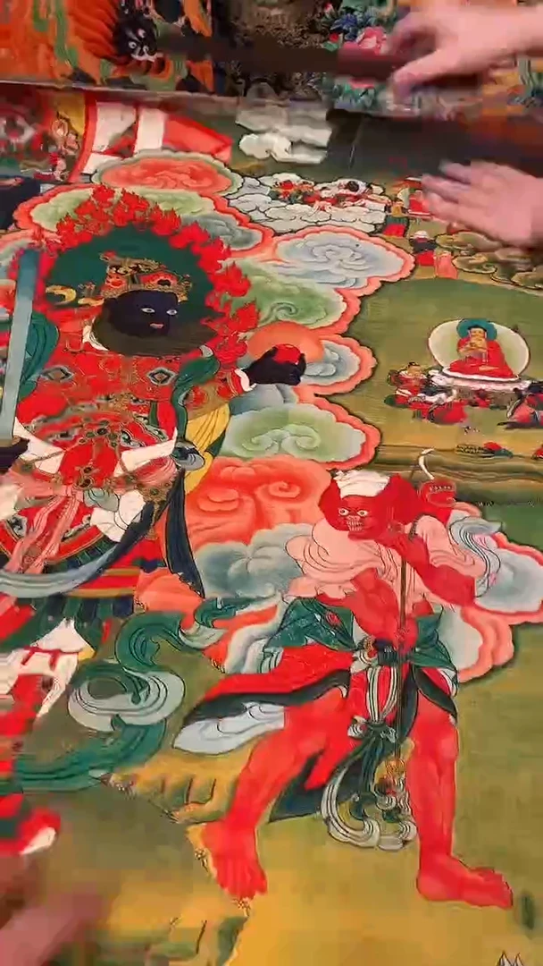 装裱画精美唐卡tk16068