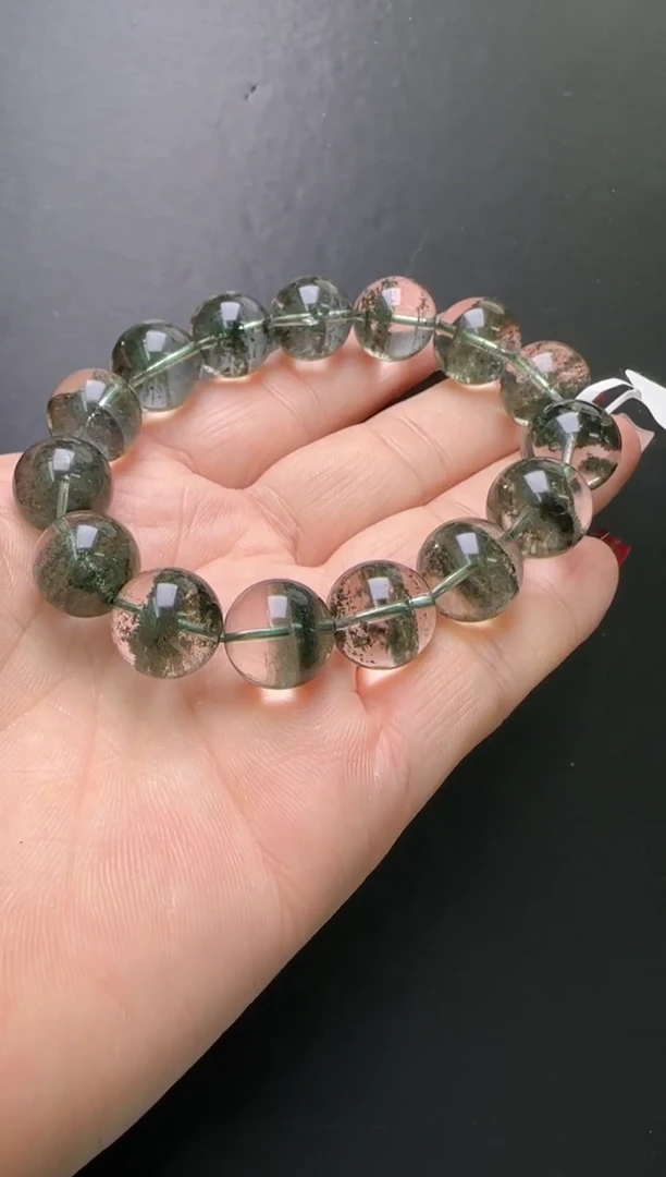【闪购商品】水晶手串未镶嵌绿幽灵手串14m+ X27282
