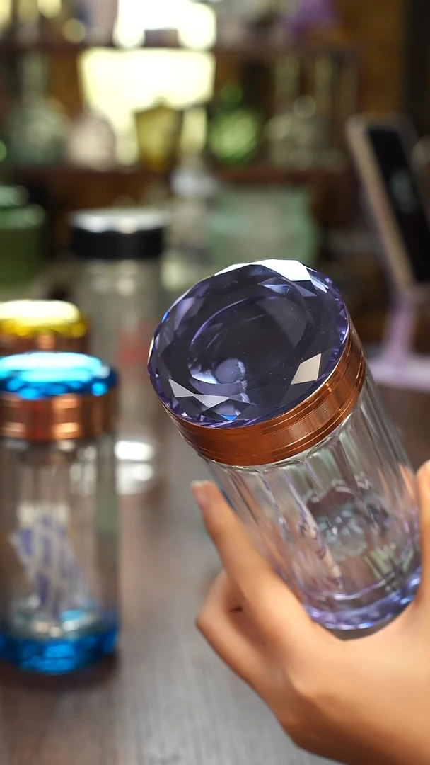 闪购闪购水晶保温杯紫色