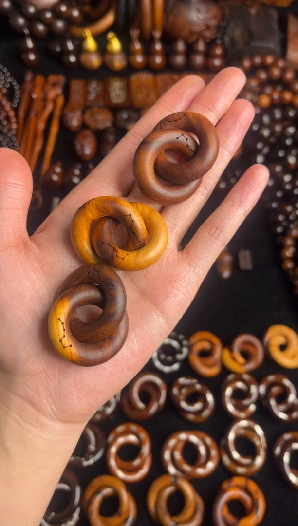 枣木雷击桃木乾坤圈1.5